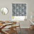 Abstract Teal Blackout Eve Electric Roller Blind