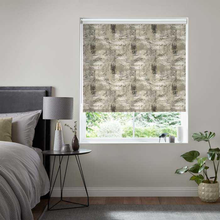 Abstract EarthBlackout Eve Electric Roller Blind