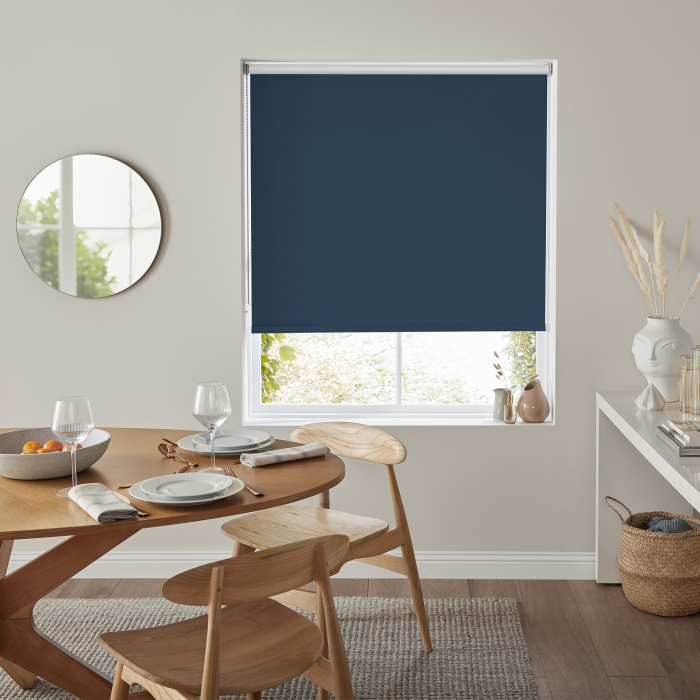 Bravo Cobalt Blackout Eve Electric Roller Blind
