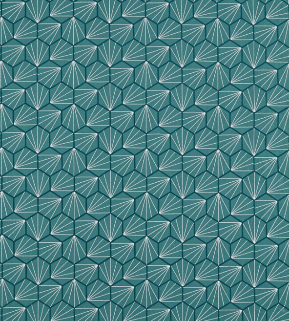 Aikyo Teal Fabric by Scion