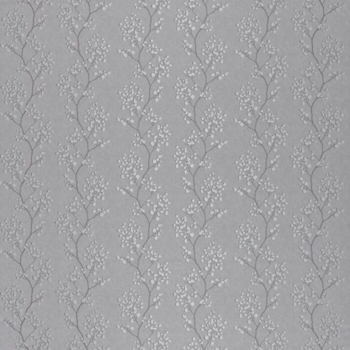 Blickling Silver Fabric by Ashley Wilde
