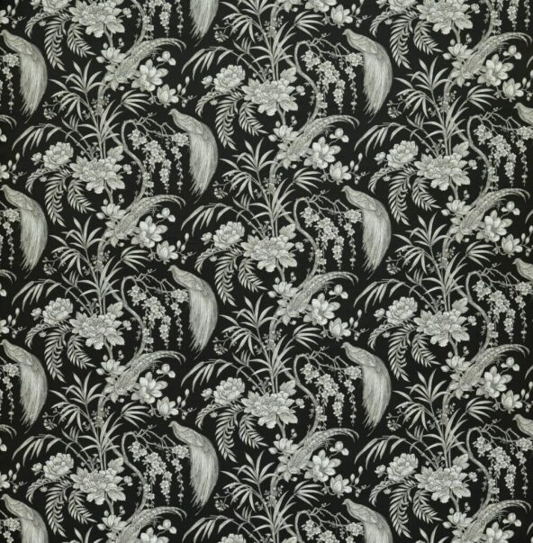 Botanist Ebony Fabric by Ashley Wilde