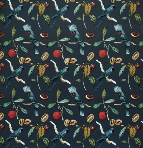 Cockatoo Ink Fabric by Ashley Wilde