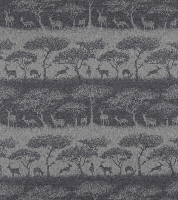 Hastings Charcoal Fabric by Ashley Wilde