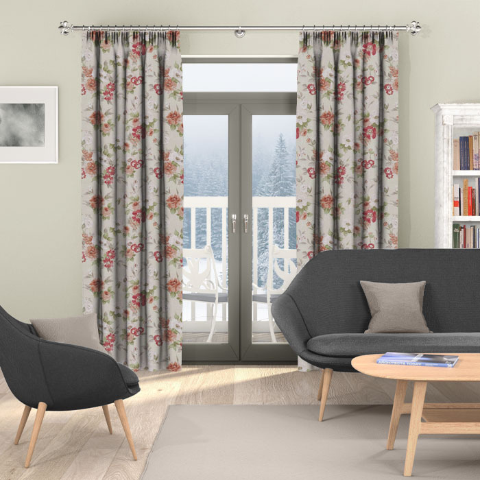 Curtains in Lyndhurst Burnt Sienna by iLiv