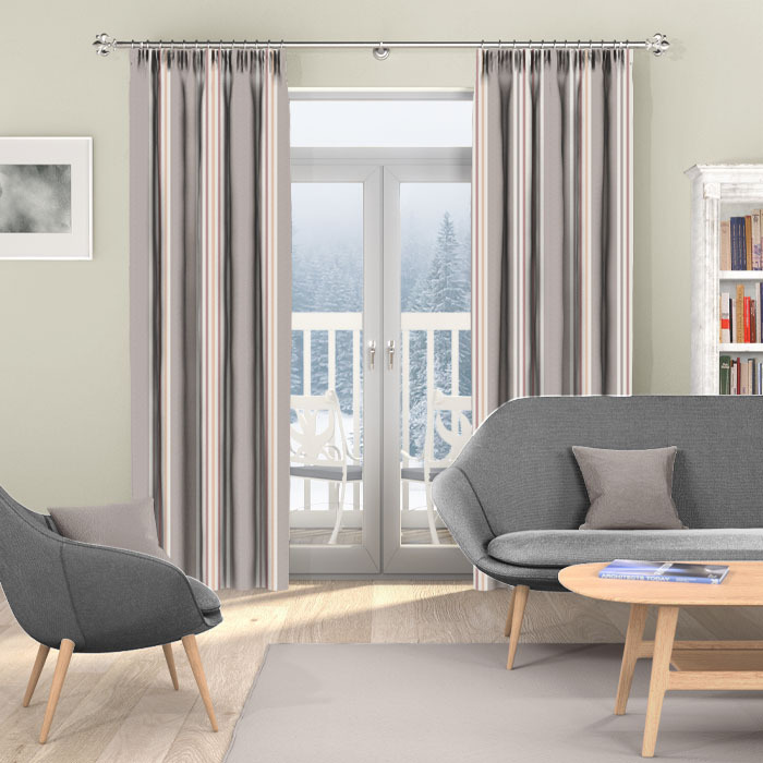 Curtains in Maine Rose by iLiv