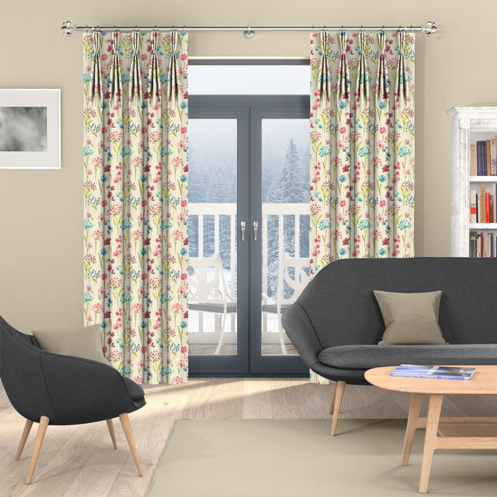 Curtains in Moorhouse Magenta by iLiv