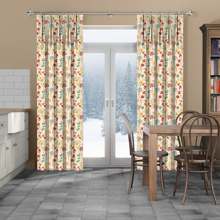 Curtains in Moorhouse Ruby by iLiv