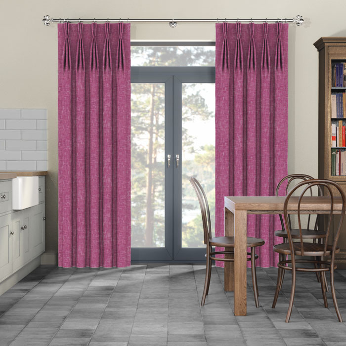 Curtains in Muse Damson by iLiv