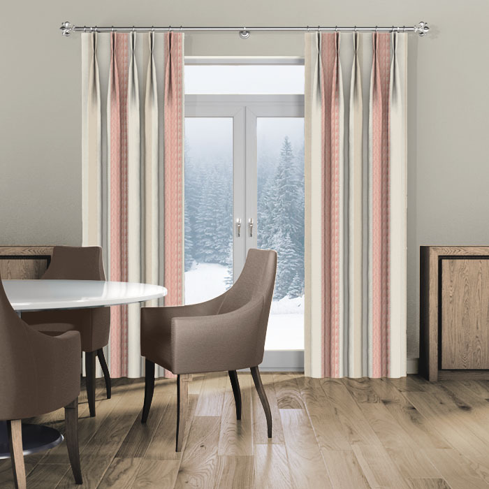 Curtains in Portland Raspberry by iLiv