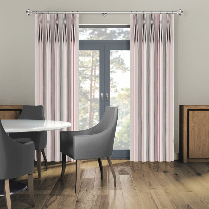 Curtains in Somerville Raspberry by iLiv