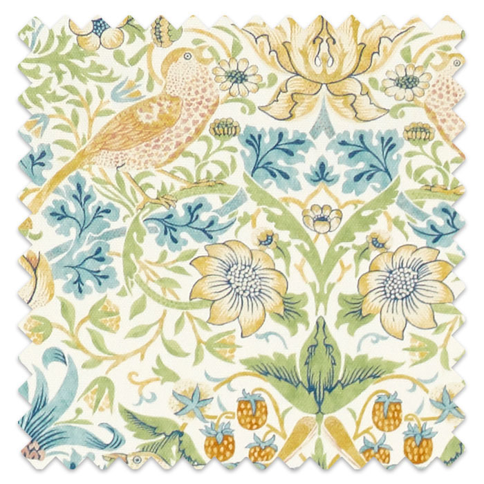 Swatch of Strawberry Thief Apple Blush