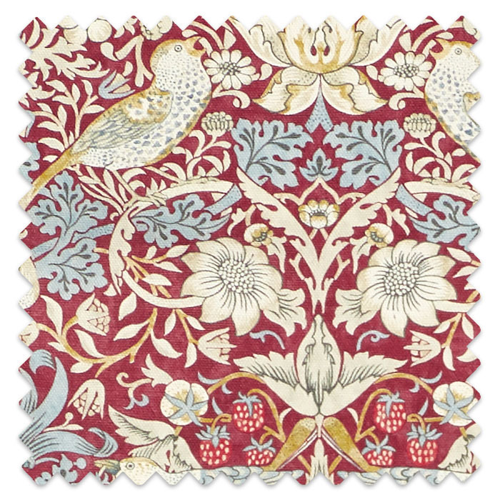 Swatch of Strawberry Thief Plum