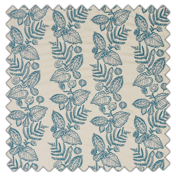 Swatch of Summer Fruits Indigo by Prestigious Textiles