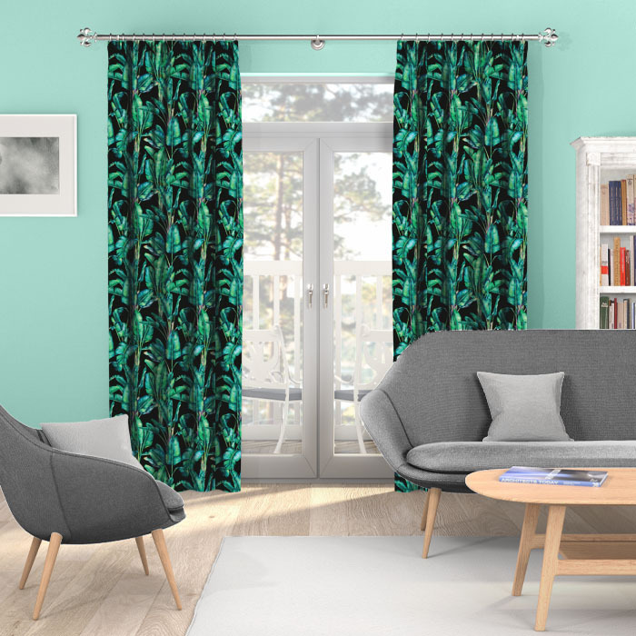 Curtains in Valdivian Ebony by Chatham Glyn