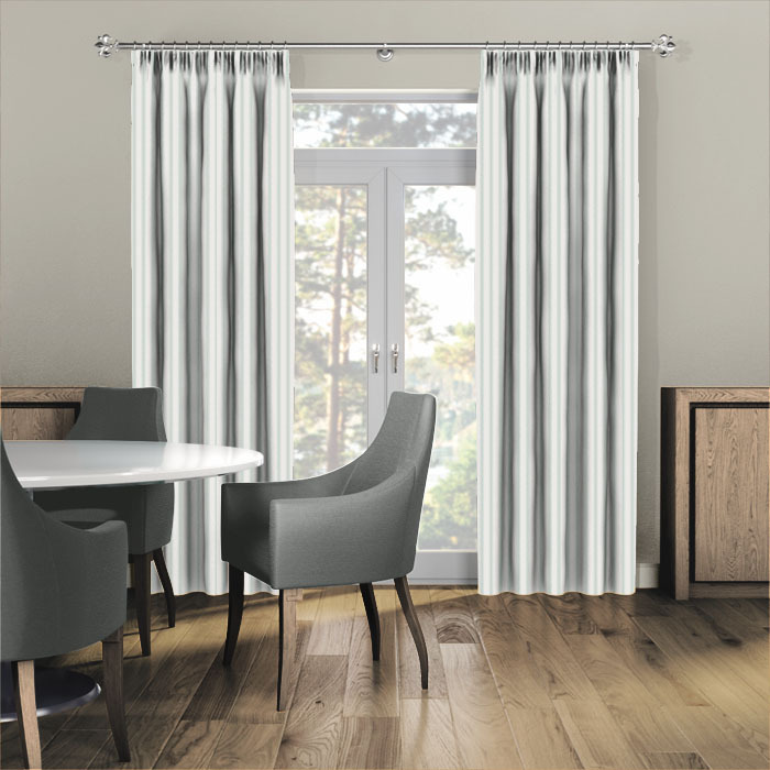 Curtains in Vermont Aqua by iLiv