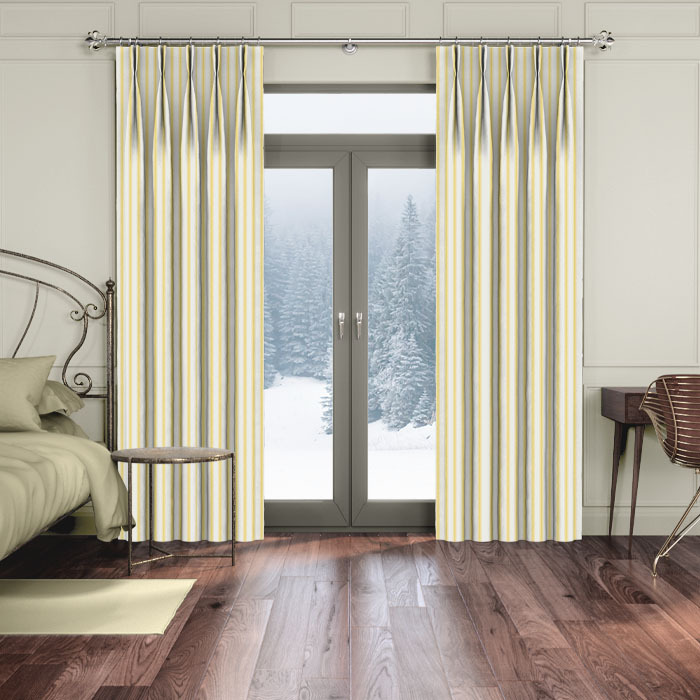 Curtains in Vermont Citrus by iLiv