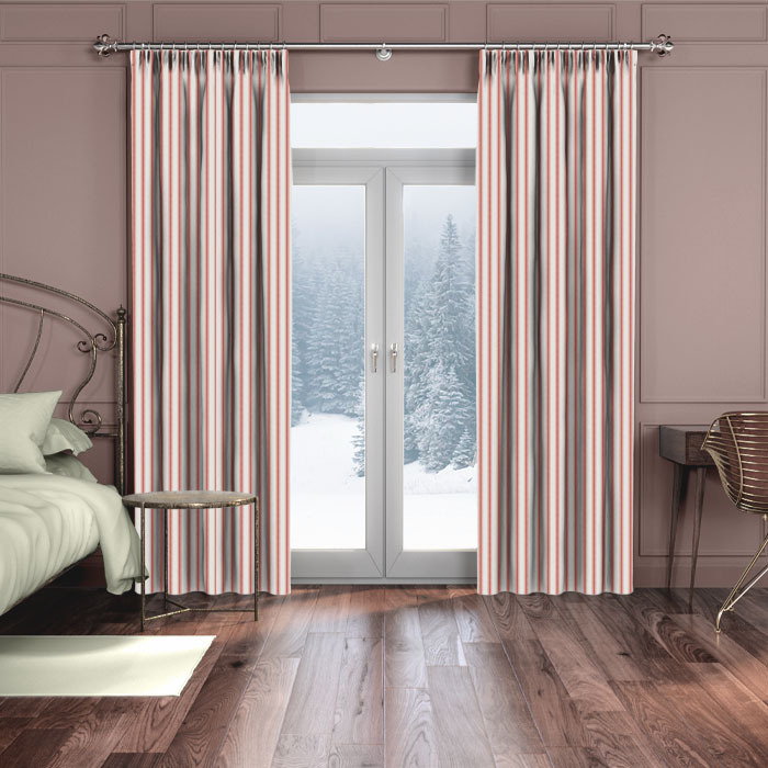 Curtains in Vermont Raspberry by iLiv