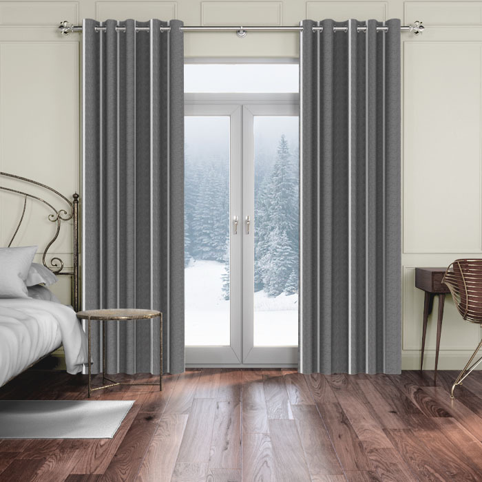 Curtains in Waterbury Slate by iLiv