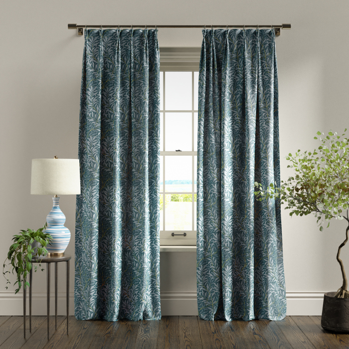 Curtains in Willow Boughs Denim
