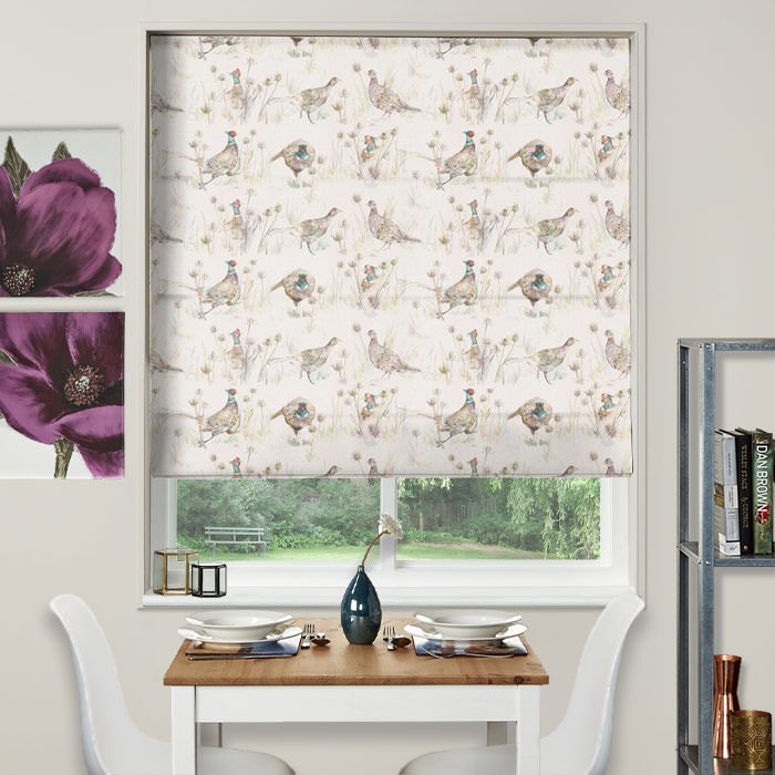 Electric Roman Blind Bowmont Pheasant