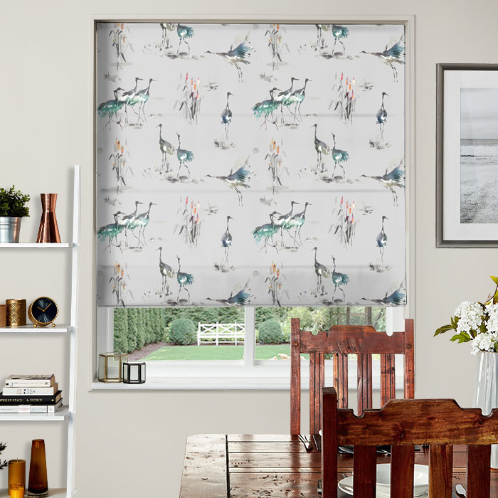 Electric Roman Blind Cranes Cobalt