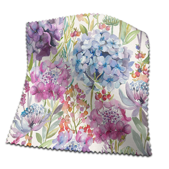 Electric Roman Blind Hydrangea Cream