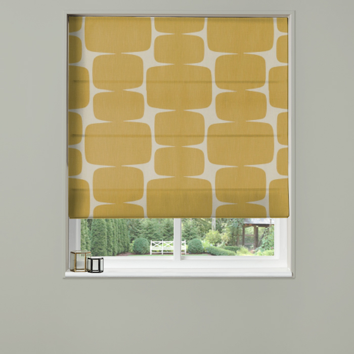 Electric Roman Blind Lohko Honey Paper