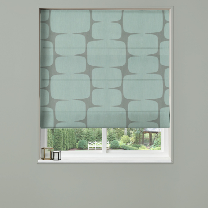 Electric Roman Blind Lohko Mist Graphite