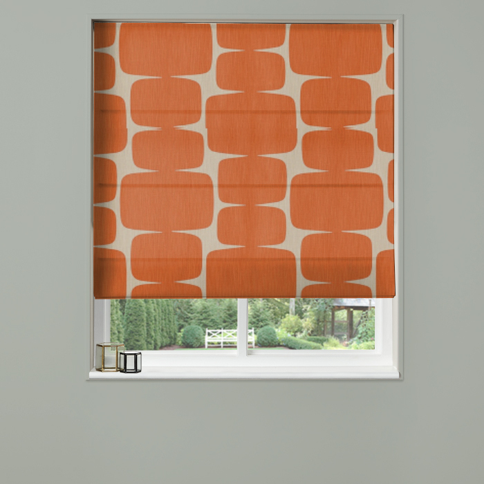 Electric Roman Blind Lohko Paprika Pebble