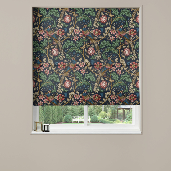 Electric Roman Blind Oakmere Indigo