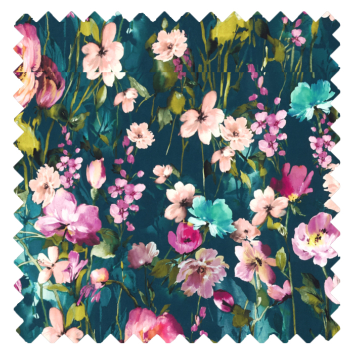 Wild Meadow Kingfisher Velvet