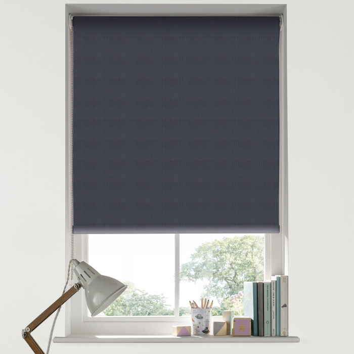 Loire Dark Ocean Blackout Roller Blind