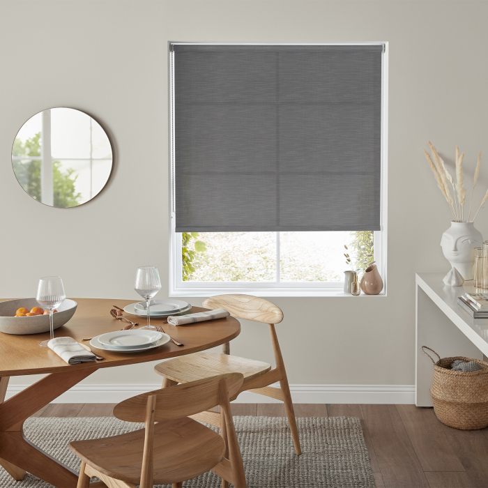 Loki Charcoal Eve Electric Roller Blind