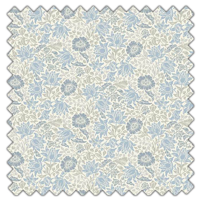 Swatch of Mallow Denim Ivory by Clarke And Clarke