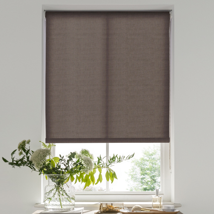 Palermo Dark Chocolate Electric Roller Blind