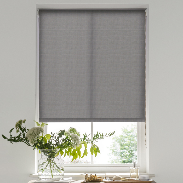Palermo Grey Electric Roller Blind