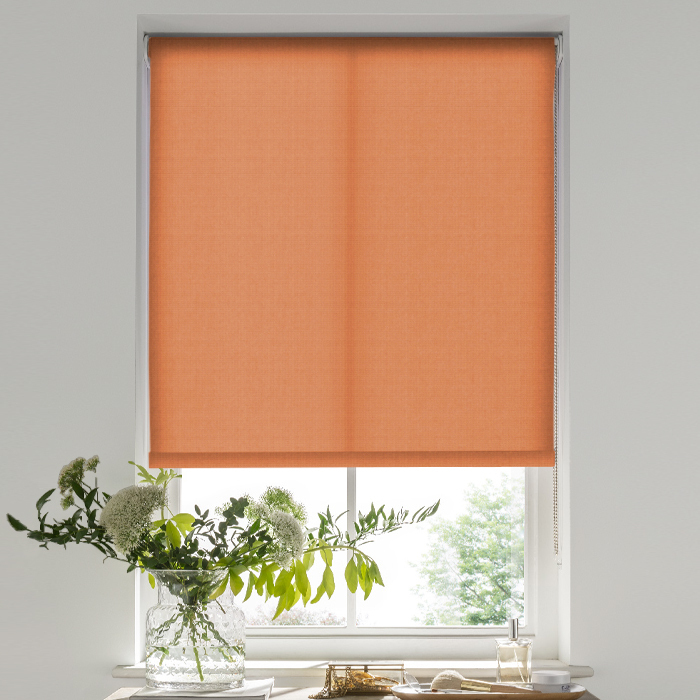 Palermo Orange Electric Roller Blind