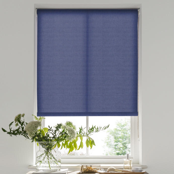 Palermo Royal Blue Electric Roller Blind