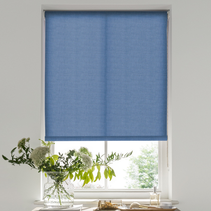 Palermo Sea Blue Electric Roller Blind