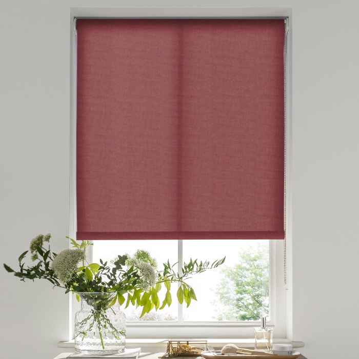 Palermo Spice Red Electric Roller Blind