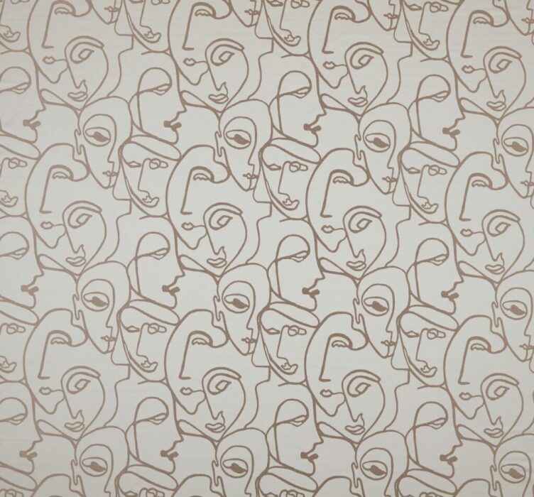 Henri Latte Fabric by Ashley Wilde
