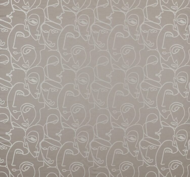 Henri Silver Fabric by Ashley Wilde