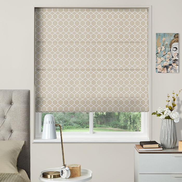 Roman Blind in Kibale Flax by iLiv