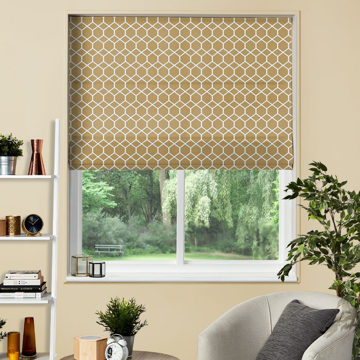 Roman Blind in Kibale Ochre by iLiv