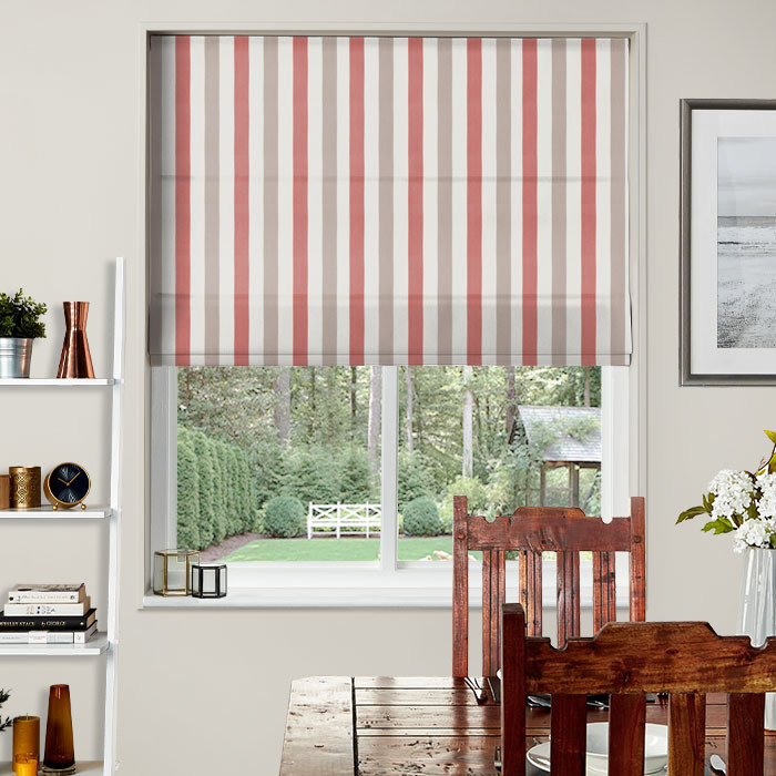 Roman Blind in Lowell Raspberry by iLiv