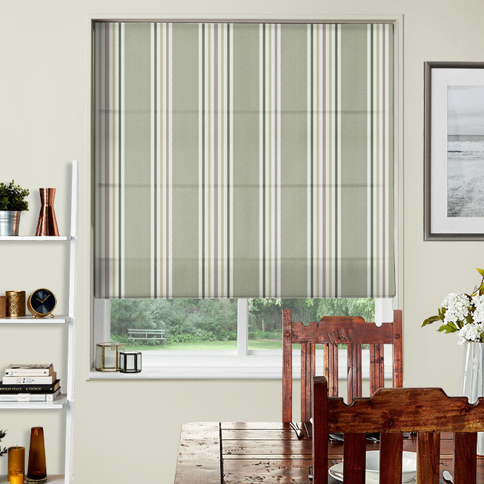 Roman Blind in Maine Olive by iLiv
