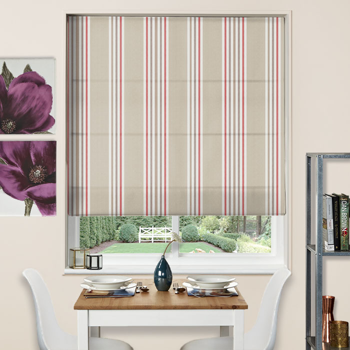 Roman Blind in Maine Raspberry by iLiv
