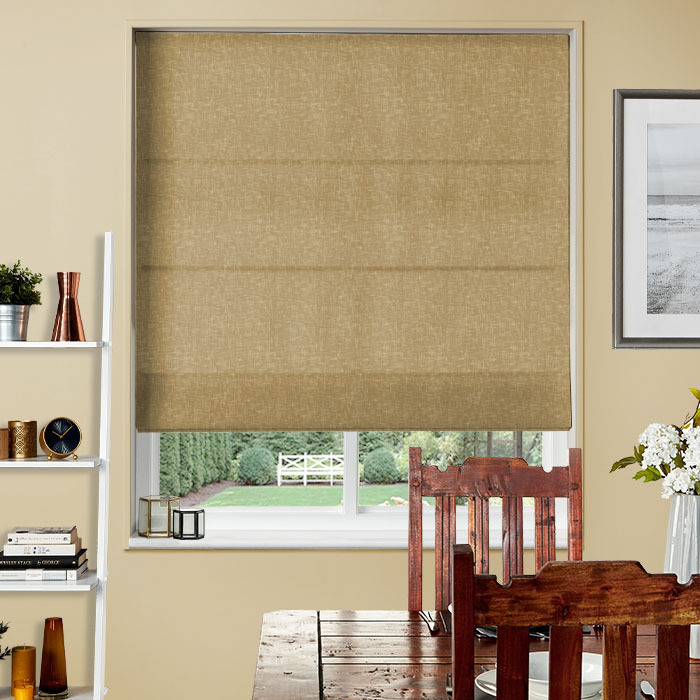 Roman Blind in Muse Saffron by iLiv