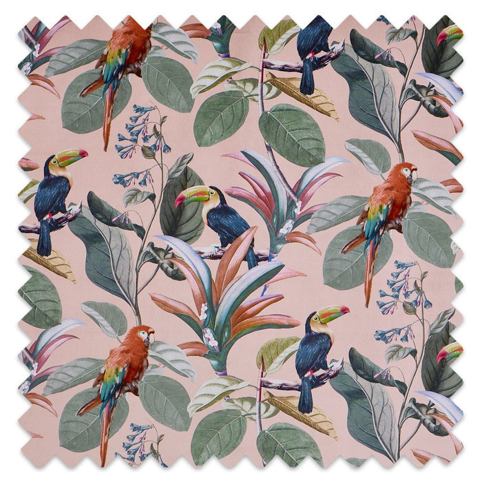 Swatch of Parrot Coral by Prestigious Textiles